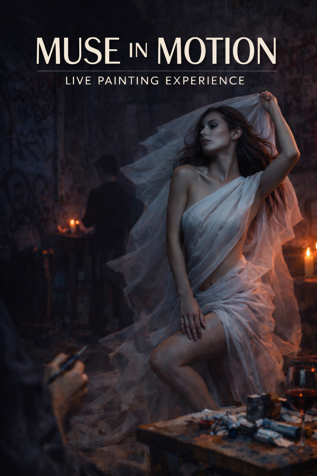 Muse in motion - Live painting experience